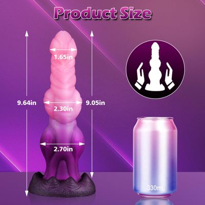 Monster Knots Purple Alien Dildo