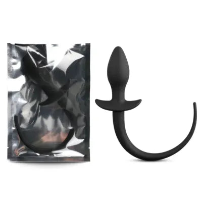 Puppy Play Kink Roleplay Black Silicone Tail