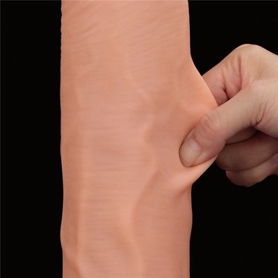 Lovetoy 14'' King Sized Sliding Skin Dual Layer Dildo