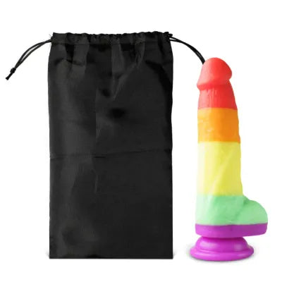 Rainbow Alien Dildo with Suction Cup