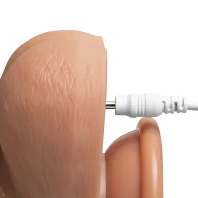 Realistic Rechargeable 10 Functions Remote Control Vibrating and Thrusting Dildo