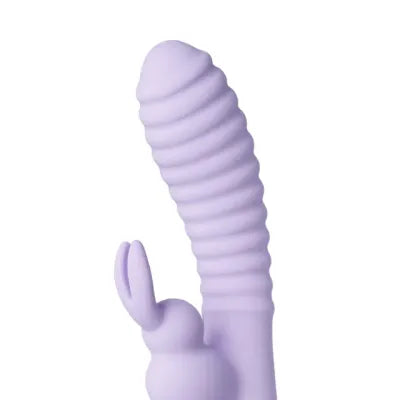 Pleasure Ribbed Rechargeable Rabbit Vibrator