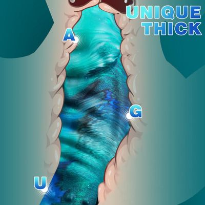 Sea Witch Fantasy Thick Dildo with Strong Suction Cup