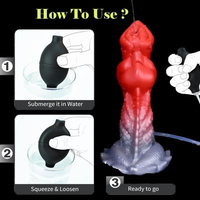Fantasy Squirting Dragon Anal Dildo With Strong Suction Cup
