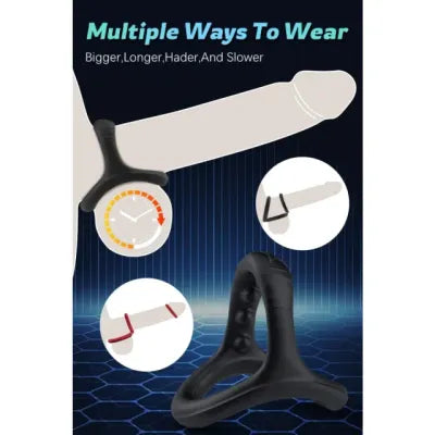 Silicone Cock Ring Set - 7pcs