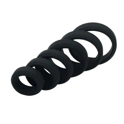 Silicone Cock Ring Set - 6pcs