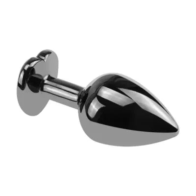 3pcs Dark Heart Stainless Steel Jewel Anal Plug Set