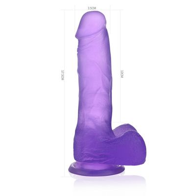 Lovetoy 7" Jelly Studs Crystal Dildo