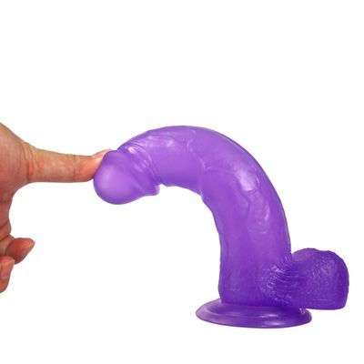 Lovetoy 8" Jelly Studs Crystal Dildo