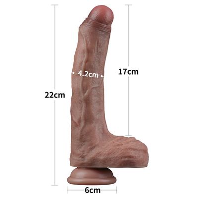 Lovetoy 8.5'' Dual Layered Silicone Cock