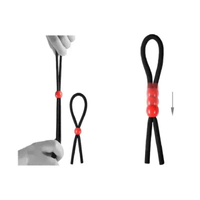 Lasso Adjustable Bead Cock Ring Set