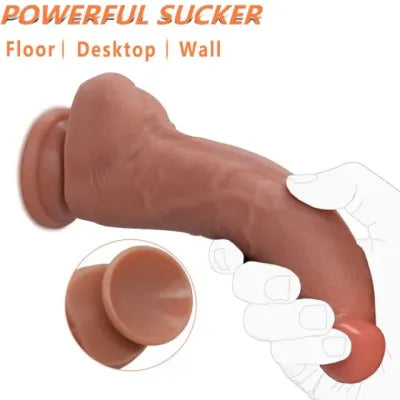 Realistic Fat Dildo with Suction Base