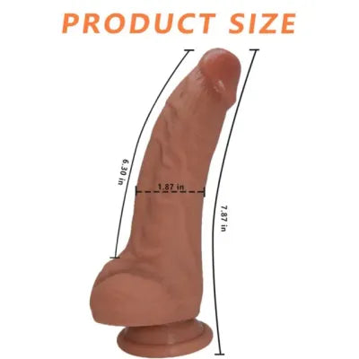 Realistic Fat Dildo with Suction Base