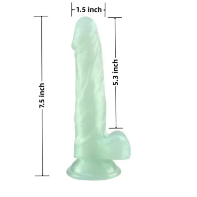 Emerald Green Realistic Dildo with Suction Cup