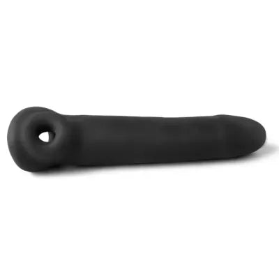 Black Penis Extender Sleeve with Texture Inside