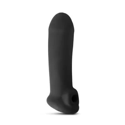 Black Penis Extender Sleeve with Texture Inside