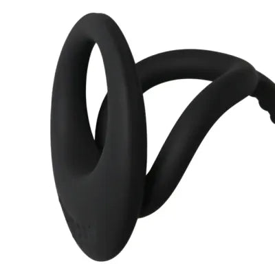 Wavy Prostate Vibrator With Dual Cock Ring