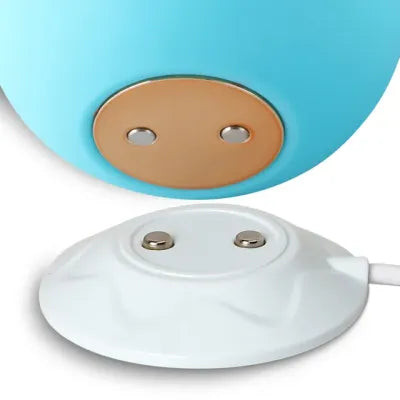 Glow-in-the-Dark Blue Silicone Rechargeable Clitoral Sucking Rose