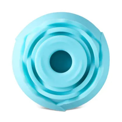 Glow-in-the-Dark Blue Silicone Rechargeable Clitoral Sucking Rose