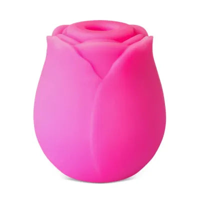 Glow-in-the-Dark Magenta Silicone Rechargeable Clitoral Sucking Rose