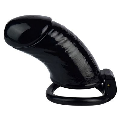 Realistic Black Penis Cage Chastity Cage