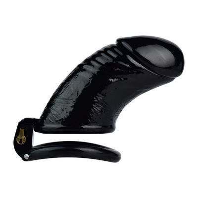 Realistic Black Penis Cage Chastity Cage