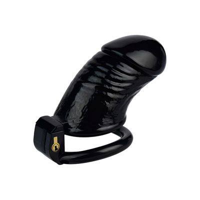 Realistic Black Penis Cage Chastity Cage