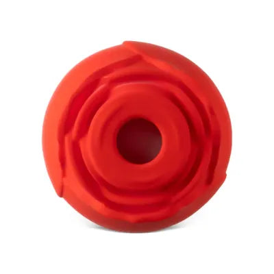 Silicone Red & White Clitoral Sucking Rose Vibrator