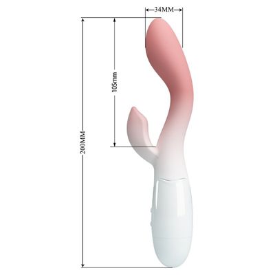 Pretty Love Silicone Brighty Gradient Tranquil G-spot Dual Vibrator