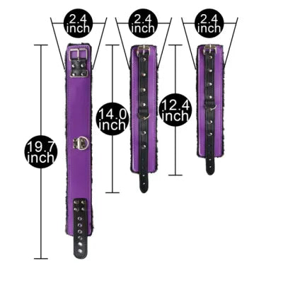 Purple 8 Piece BDSM Bondage Kit