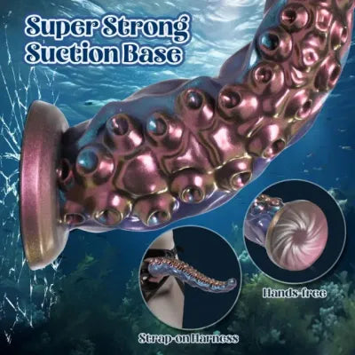 Octopus Tentacle Suckers Silicone Anal Dildo