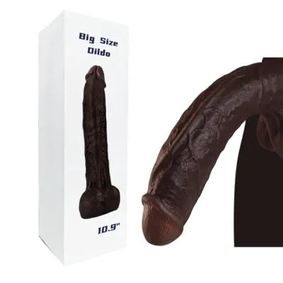 The Real One 10.9" Dildo - Deep Brown