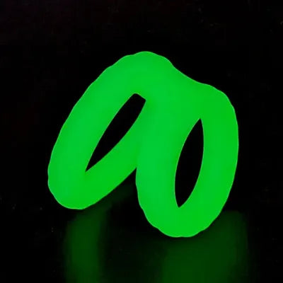 Glow-in-the-Dark Silicone Dual Penis Ring