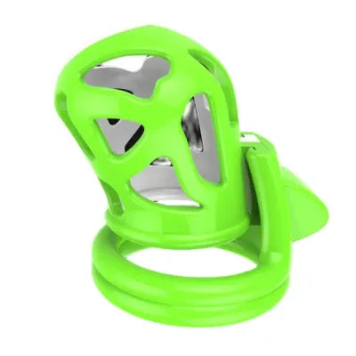 Green White Chastity Device With 4 Size Penis Ring