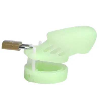 Silicone Glow-in-the-Dark Male Chastity Cage