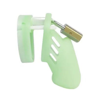 Silicone Glow-in-the-Dark Male Chastity Cage