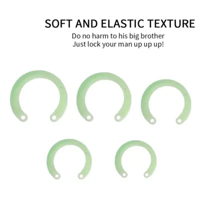 Silicone Glow-in-the-Dark Male Chastity Cage