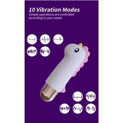 Silicone Unicorn Vibrating Sex Bullet