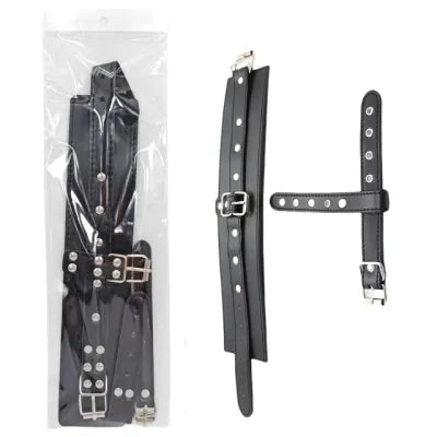 Handcuff / Ankle Cuffs with Toe and Thumb Buckle Restraints