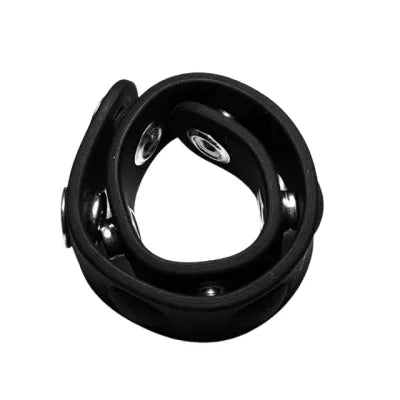 Rock Solid Silicone 5-Snap Cock Ring