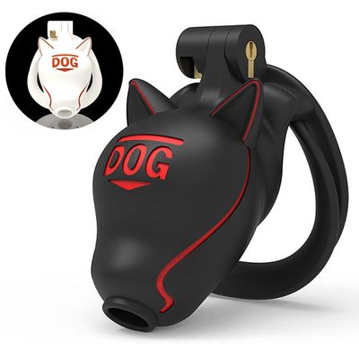 Drone Dog Head Chastity Cage