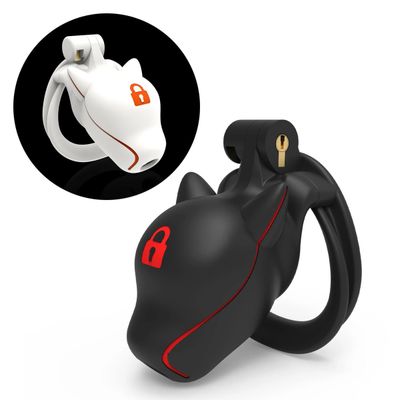 Slave Dog Head Chastity Cage