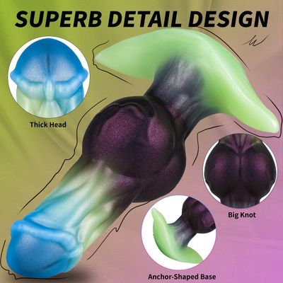 Fantasy Aqua Monster Knot Anal Dildo