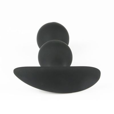 Dual Ball Butt Plug with Internal Metal Balls