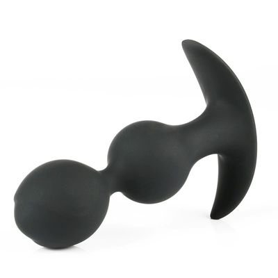 Dual Ball Butt Plug with Internal Metal Balls