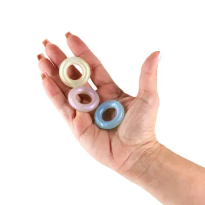 Stay Hard Metallic Iridescent 3-Pack Thick Cock Rings