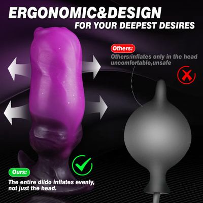 Realistic Inflatable Fantasy Anal Knot Dildo