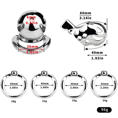 Aluminum Alloy Enhance Control Clown Chastity Cage