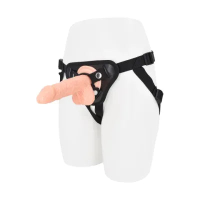 Flesh Strap-On Realistic Dildo with Adjustable Harness