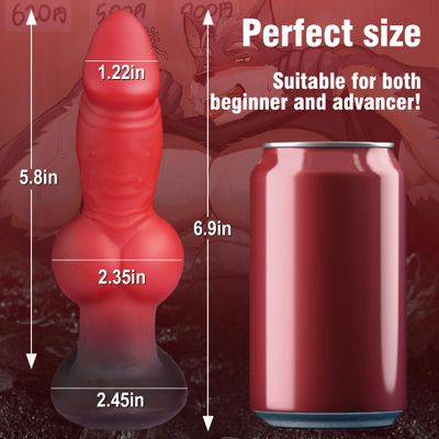 Animalistic Canine Knot Dildo - Anal Dildo